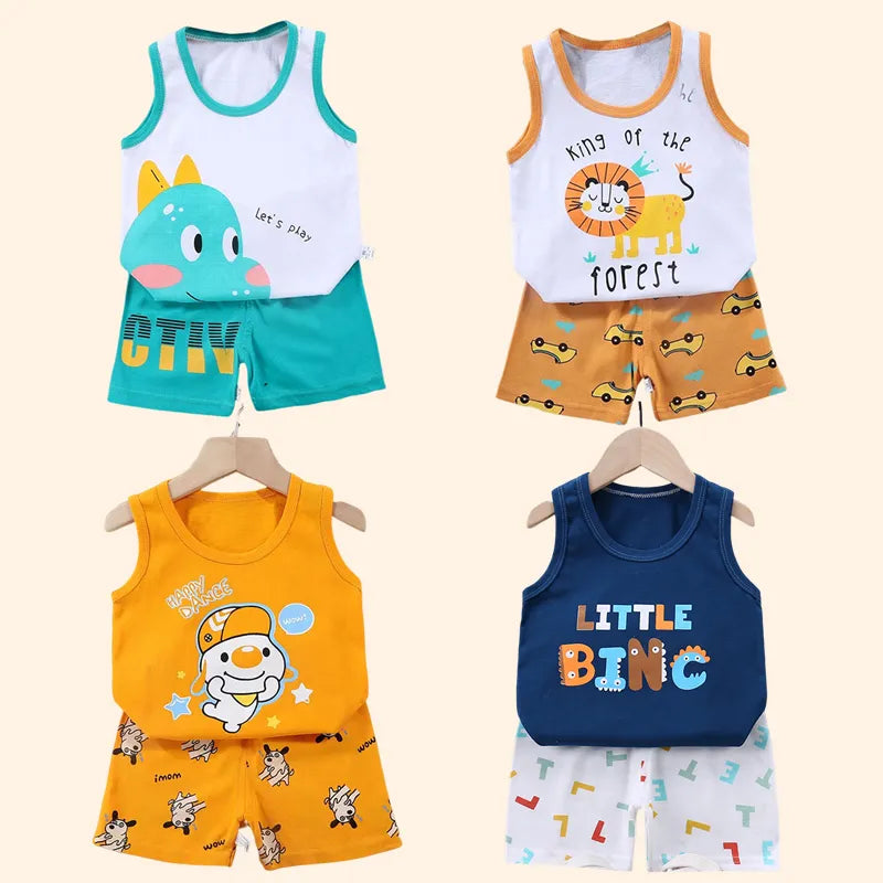 Kids Summer Cotton Clothes Sets