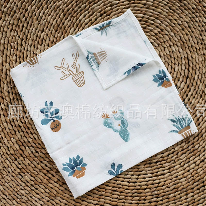 Muslin Cotton Baby Towels or Swaddles - 58x58cm