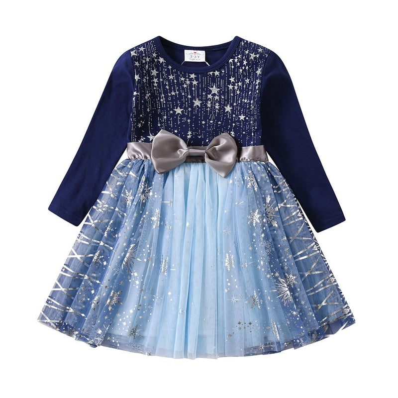 Shiny Star Tulle Princess Dress for Baby Girls