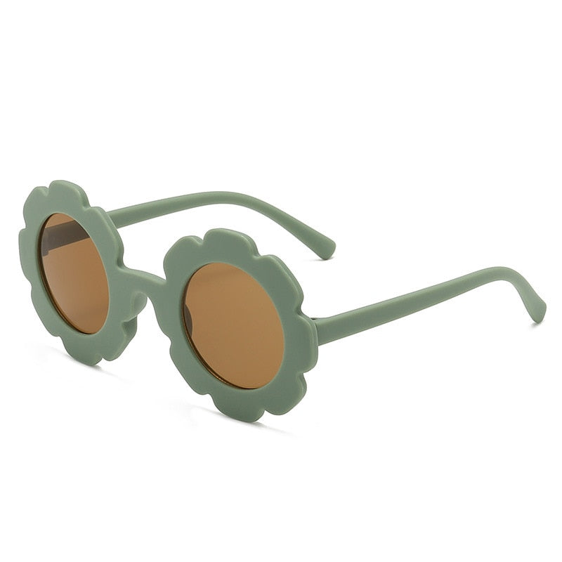 Round Sunflower UV400 Sunglasses for Children