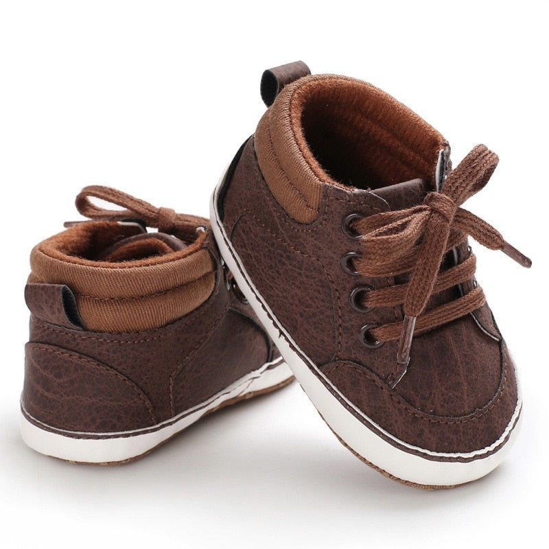 Casual Leather Baby Moccasins with Anti-slip Sole
