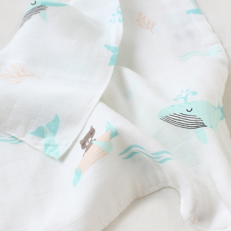 Silky Muslin Baby Blanket Swaddles