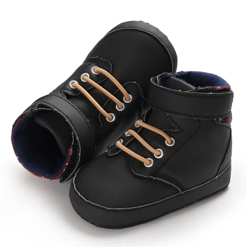 Boys' and Girls' High Fashion Leather Sneakers