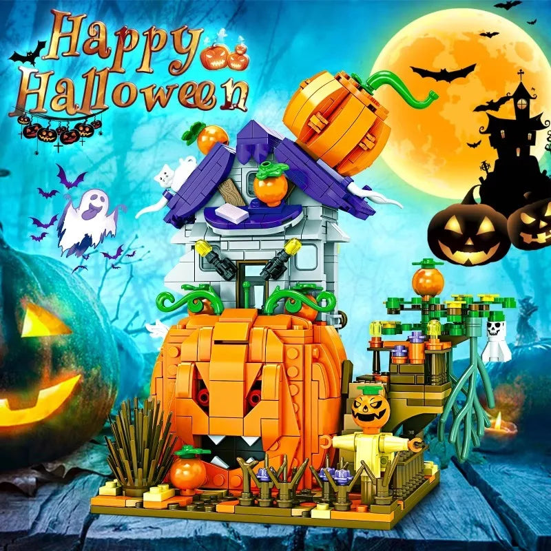 Spooky Fun Halloween Building Blocks Set