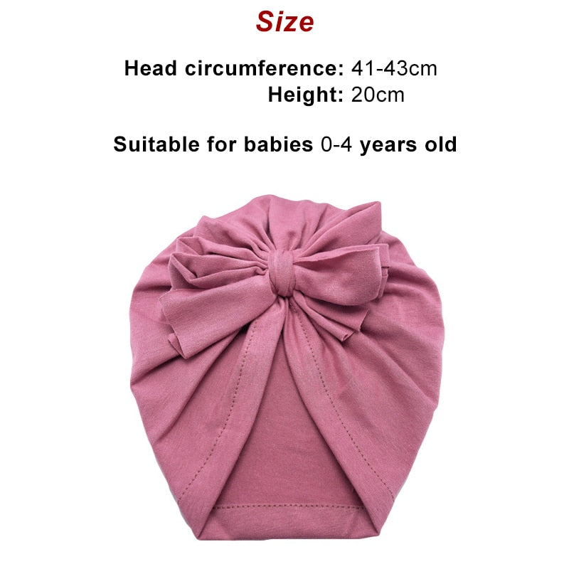 Sweet Bow-knot Turban for Baby Girl
