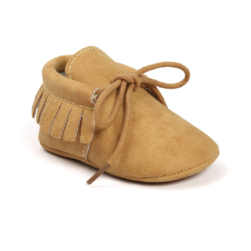 Classic Suede Fringe Loafers