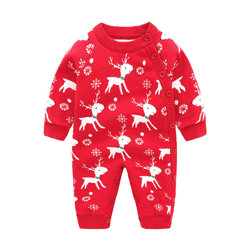 Christmas Snowflake Baby Crawling Clothes