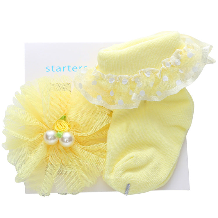 Cute Princess Socks & Headband Set