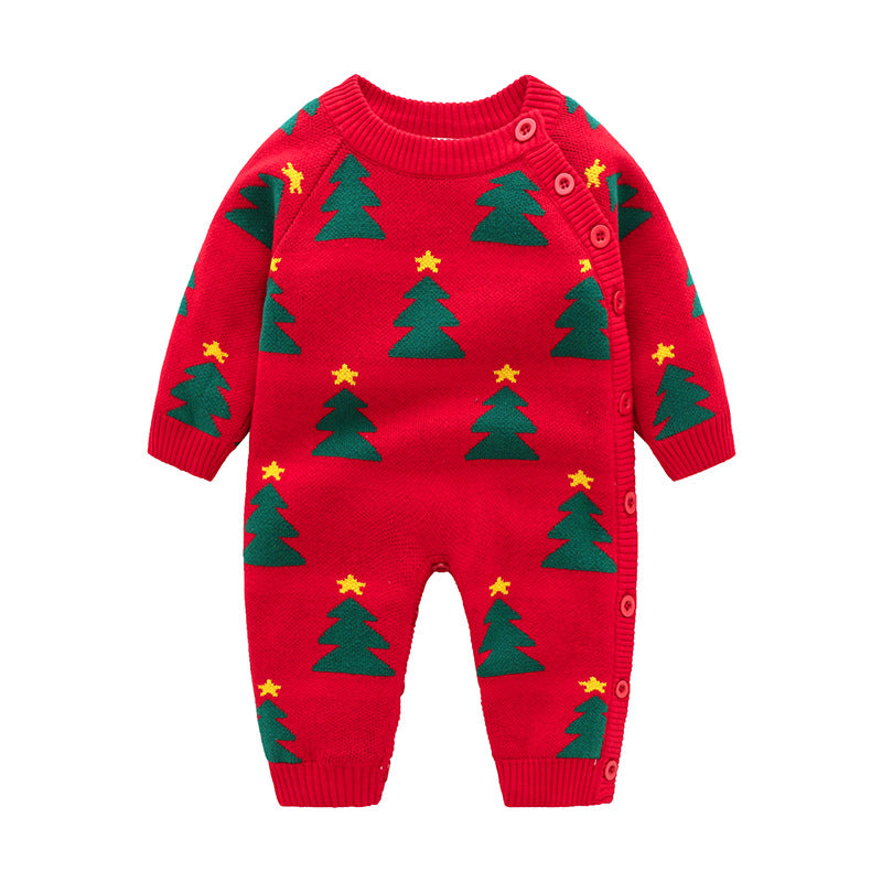 Christmas Snowflake Baby Crawling Clothes