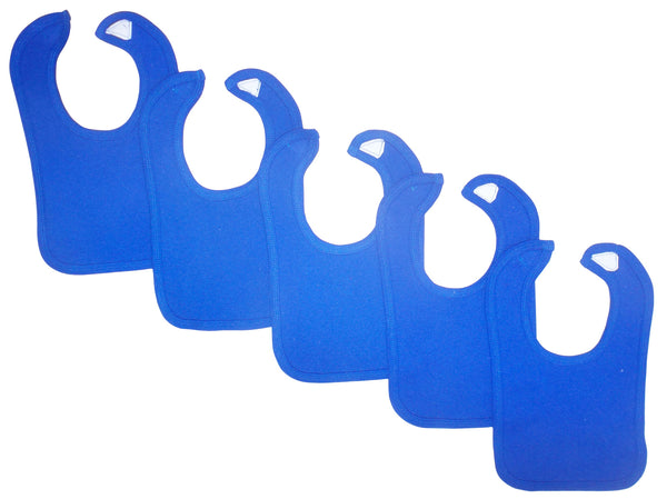 Blue Baby Bibs (Pack of 5) - The Snuggley