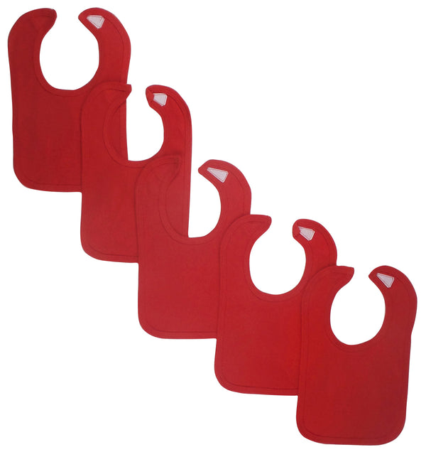 Red Baby Bibs - The Snuggley
