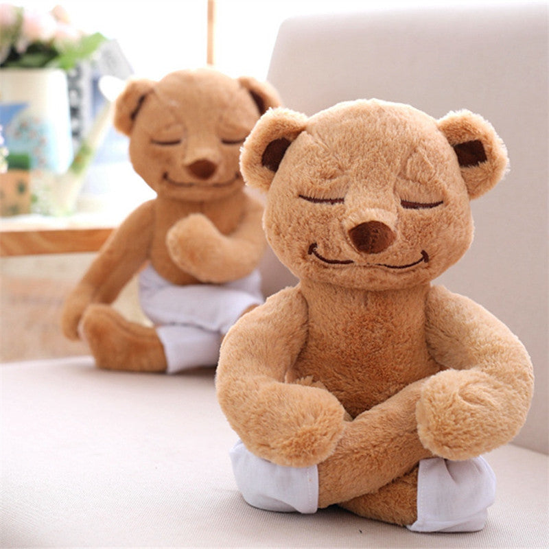 Cute Yoga Bear Plush Toy for Kids