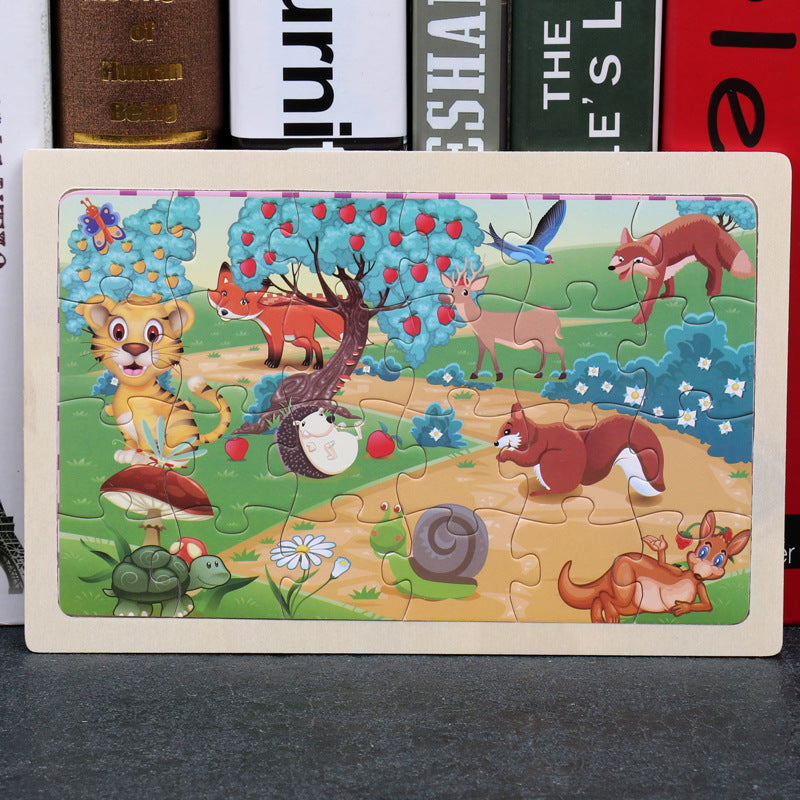 Cartoon Wooden Jigsaw Puzzle