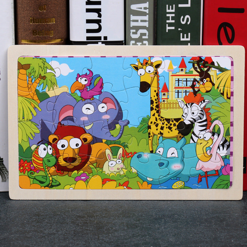 Cartoon Wooden Jigsaw Puzzle