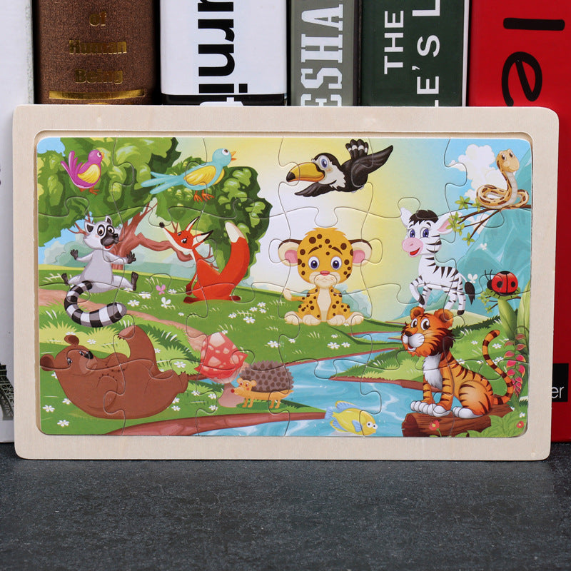 Cartoon Wooden Jigsaw Puzzle