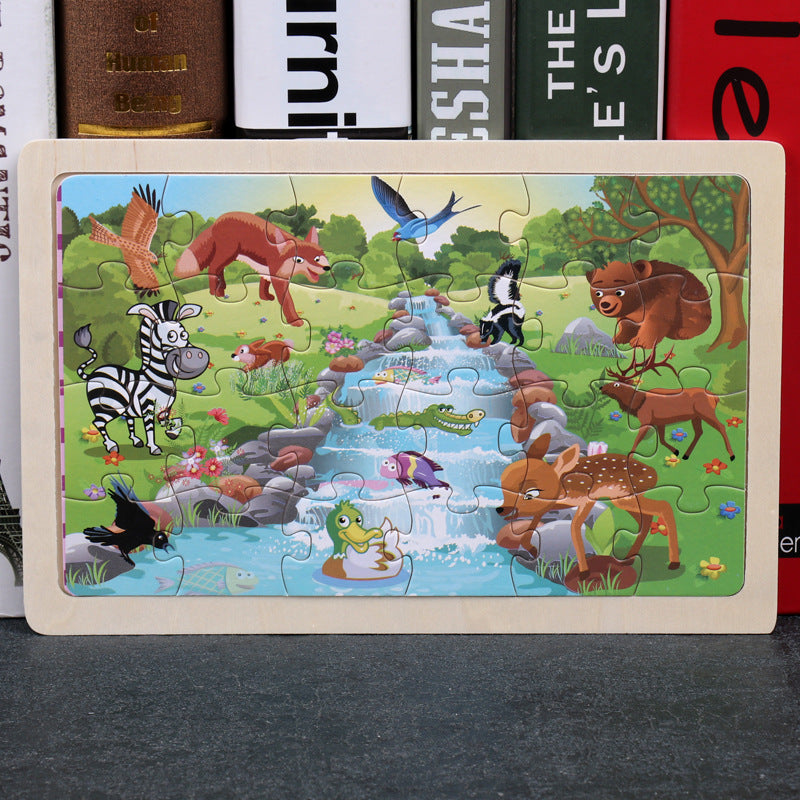 Cartoon Wooden Jigsaw Puzzle