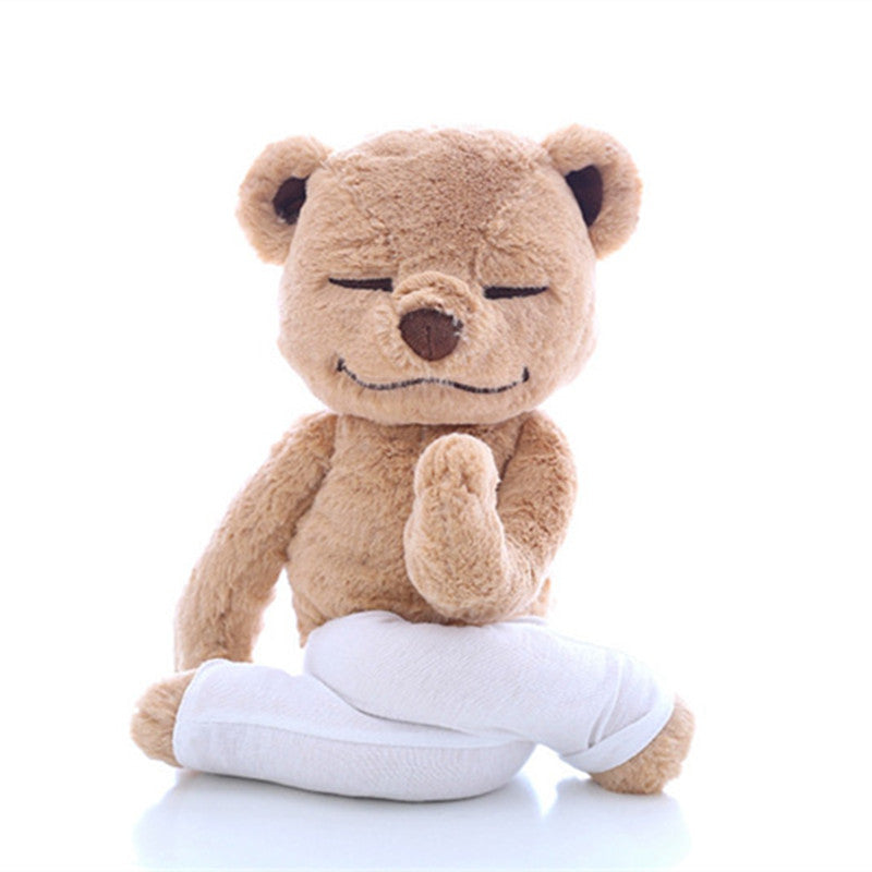 Cute Yoga Bear Plush Toy for Kids