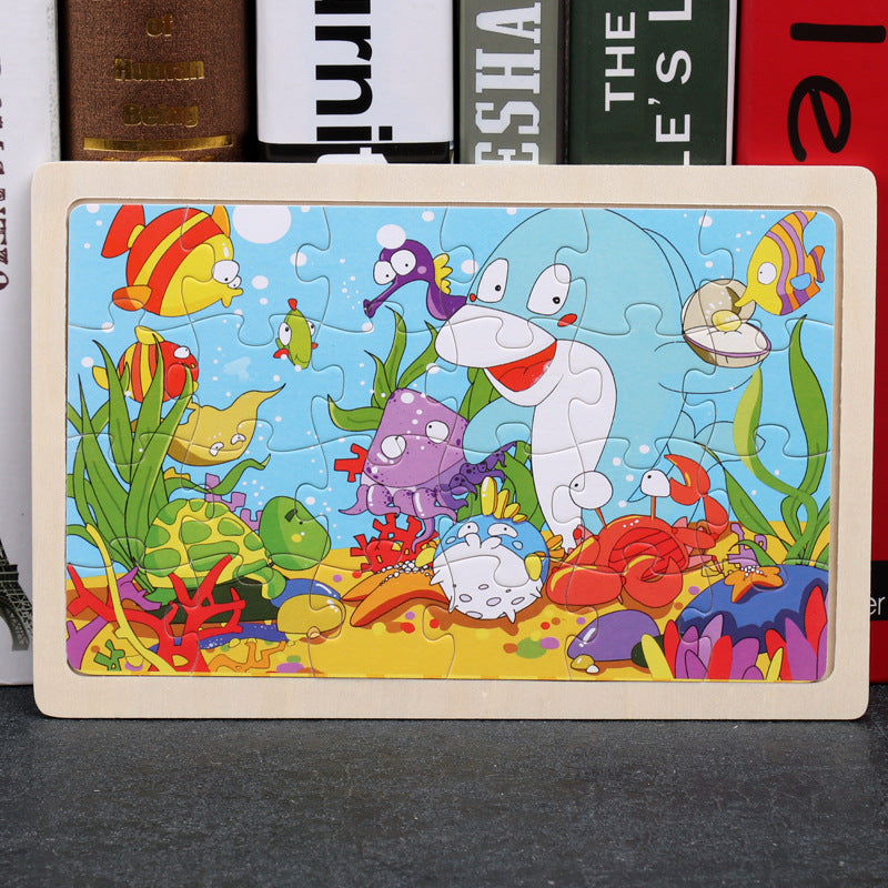 Cartoon Wooden Jigsaw Puzzle