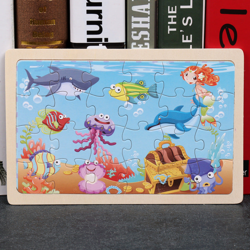 Cartoon Wooden Jigsaw Puzzle