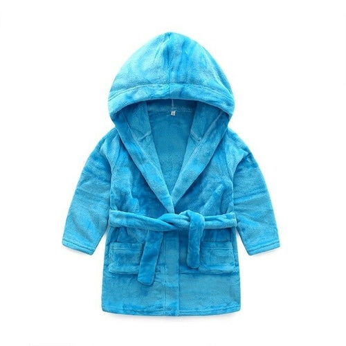 Hooded Baby Bathrobes Winter Fleece