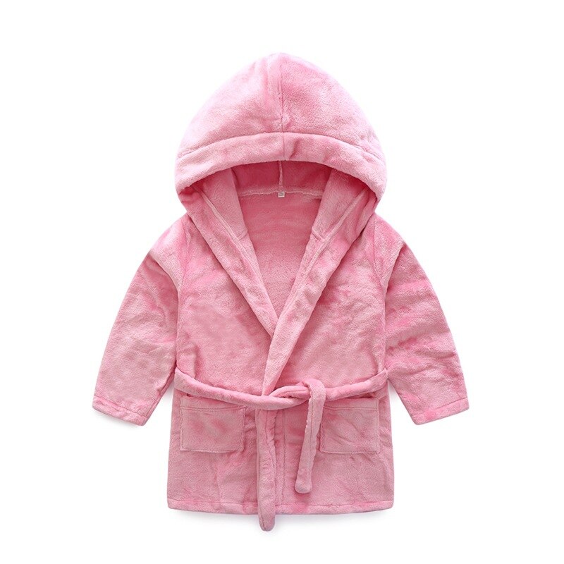 Hooded Baby Bathrobes Winter Fleece