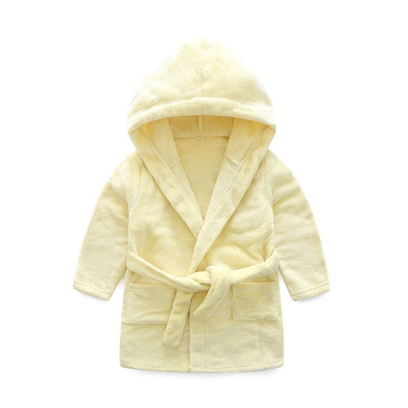 Hooded Baby Bathrobes Winter Fleece