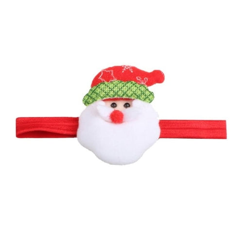 Elastic Snow Man/Santa Christmas Headbands - The Snuggley