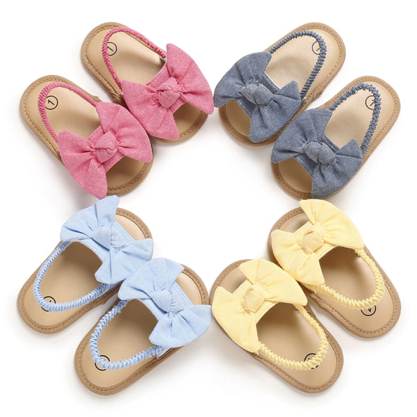 New Stylish Big Bow Sandals for Baby Girls - Summer Flats