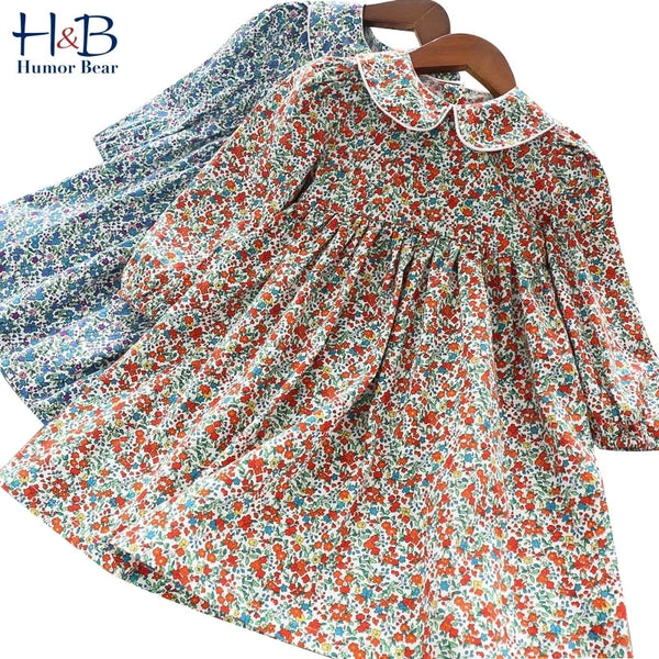 Baby Girl Lapel Style Floral Dress