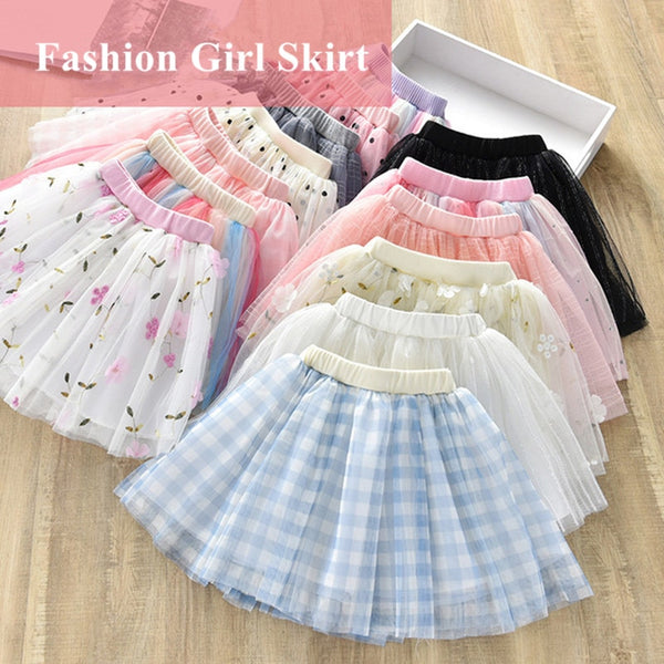 1-6Y Cute Tutu Skirt for Baby Girls - Floral Children Skirts - The Snuggley