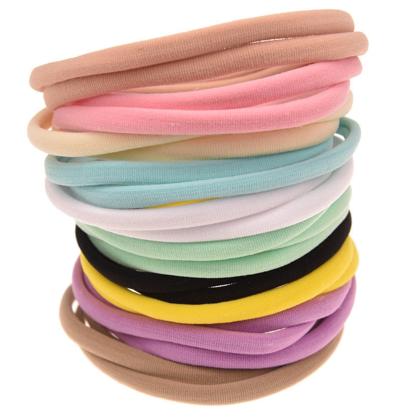 10pcs Nylon Headbands for Baby Girls - The Snuggley