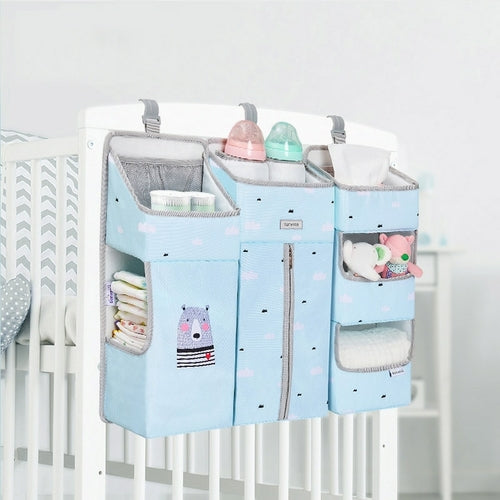 Organizer for Baby Crib Hanging Storage Bag - The Snuggley