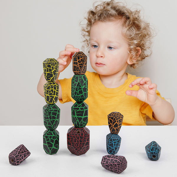 Rainbow Cactus Stacker Toy