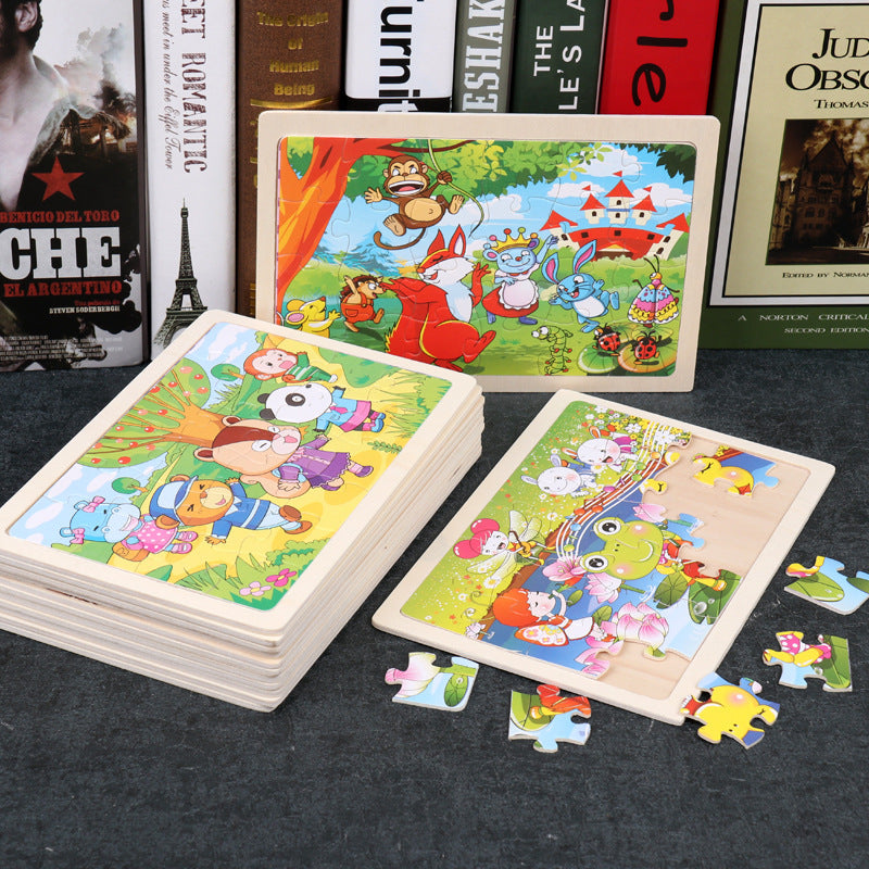 Cartoon Wooden Jigsaw Puzzle