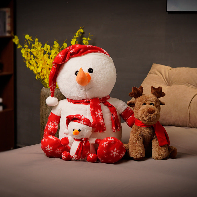 Snowman Ragdoll Plush Elk Doll Christmas Gift