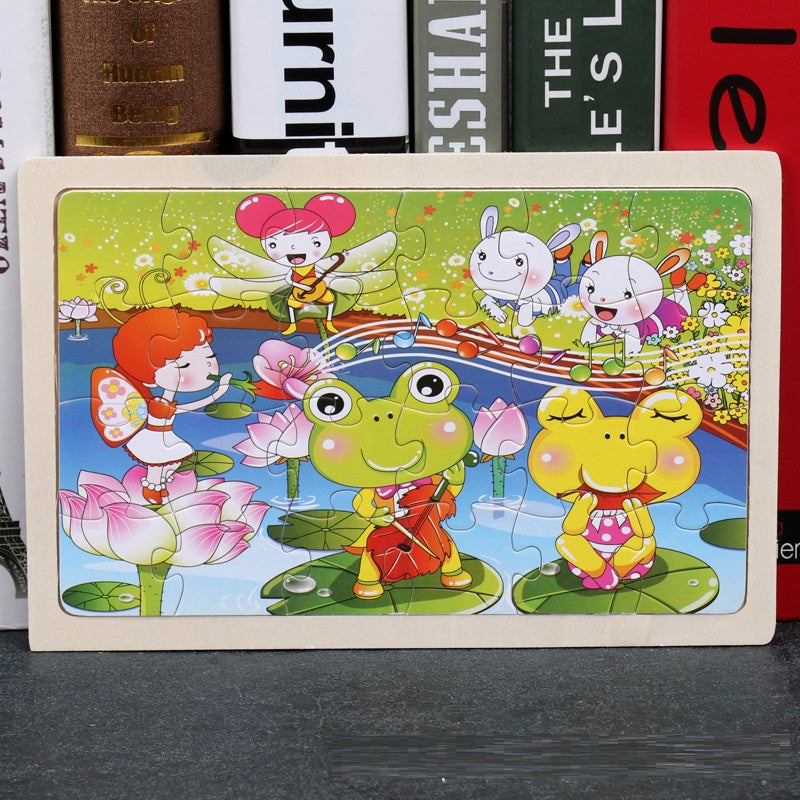 Cartoon Wooden Jigsaw Puzzle