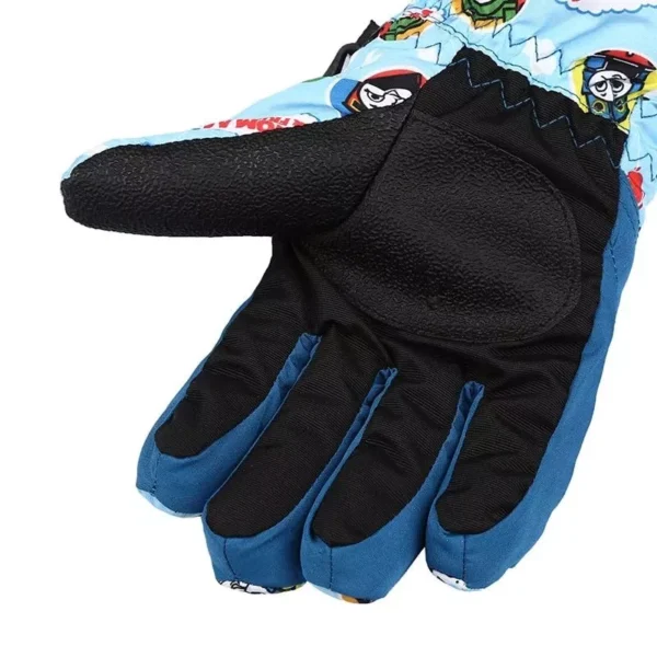 Cozy Winter Snow Ski Gloves for Kids - Warm, Windproof, and Durable - Image 4