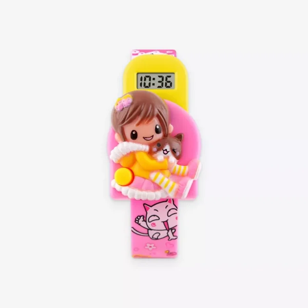 Adorable Girls’ Pink Digital Watch