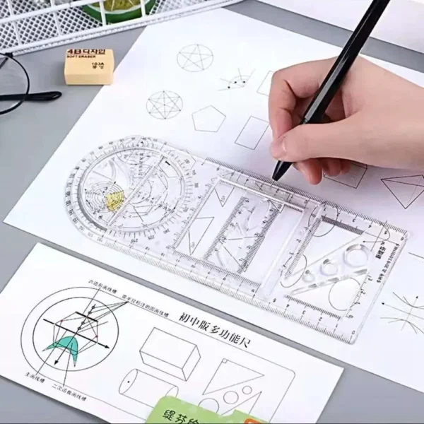 Geometric & Architectural Design Ruler for School and Office - Image 8