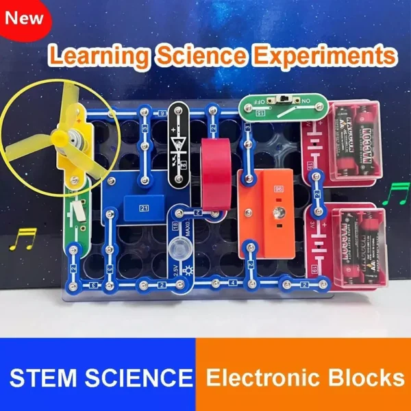 Interactive STEM Circuit Building Kit for Kids - Educational Physics Experiments & Creative Play - Image 3