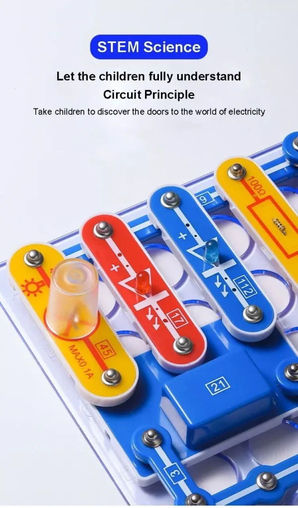 Interactive STEM Circuit Building Kit for Kids - Educational Physics Experiments & Creative Play - Image 4