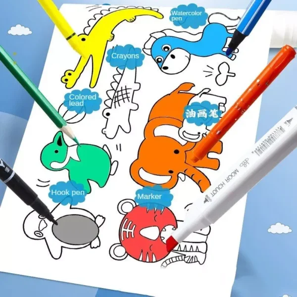 Children's DIY Drawing & Coloring Scroll Paper - Image 5