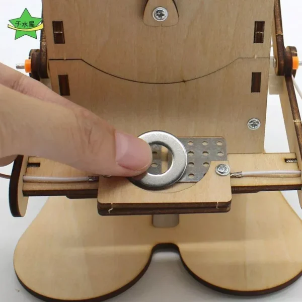 Wooden Robot Coin Bank - DIY STEM Learning Kit for Kids and Students - Image 6