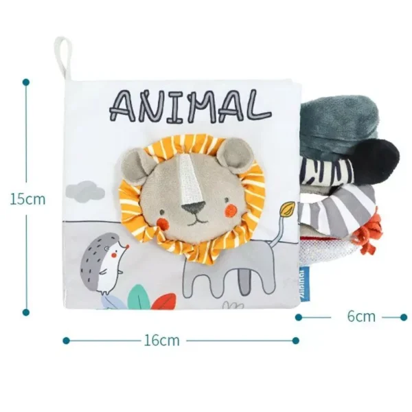 Soft Baby Fabric Books with Animal Tails: Early Learning Touch & Feel Cloth Toy - Image 7