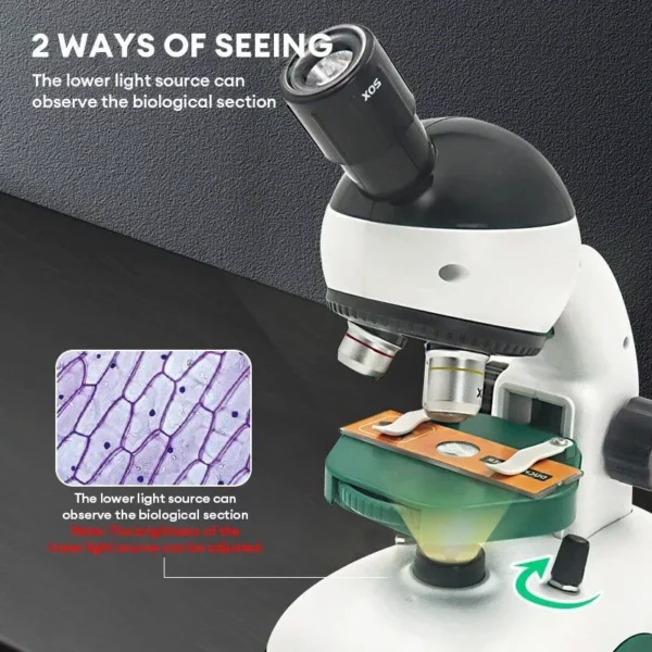 Kid's HD Optical Microscope Toy Kit - STEM Educational Scientific Explorer Set - Image 5