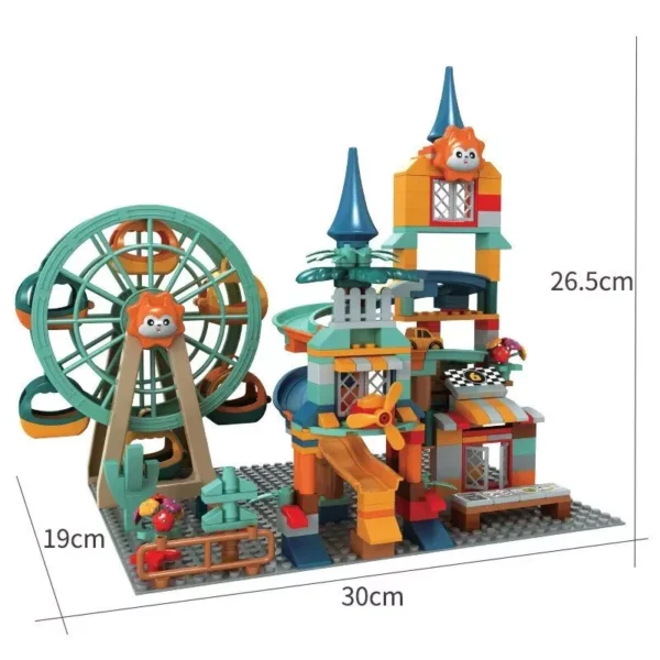 Marble Run Castle Adventure: Educational Building Blocks & Action Figures for Creative Play - Image 5