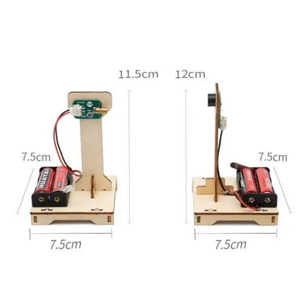 Educational Infrared Alarm Science Kit - DIY Wooden STEM Puzzle Game for Kids - Image 5