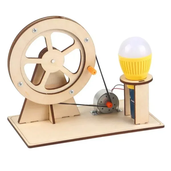 Wooden Hand Generator Kids Science Toy - Image 2