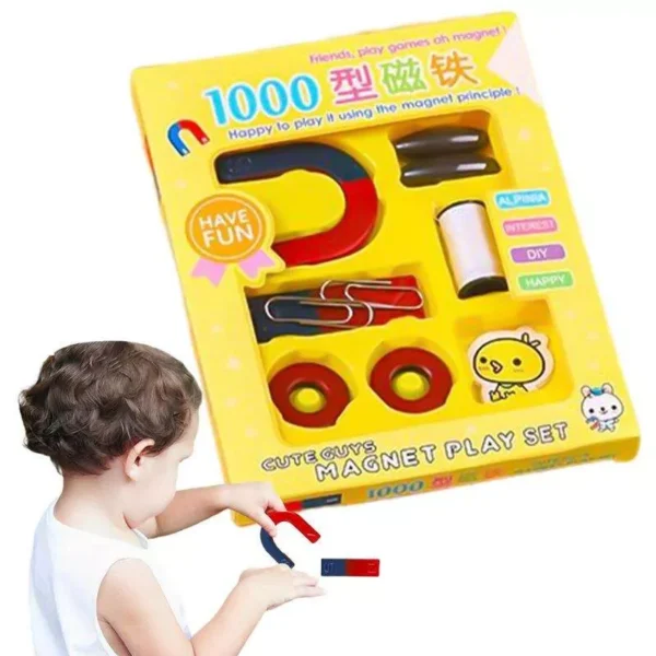 Kid-Friendly U-Shaped Magnet Science Kit: Fun Physics & STEM Learning Tool