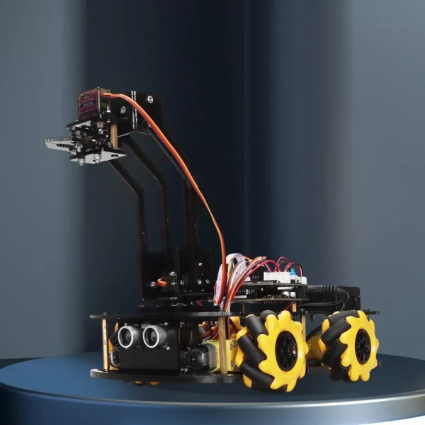 Programmable 4WD Robot Arm Car Kit - STEM Learning & Obstacle Avoidance - Image 3